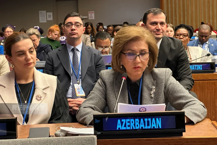 Bahar Muradova BMT-də Azərbaycanın gender bərabərliyindəki nailiyyətlərindən danışıb