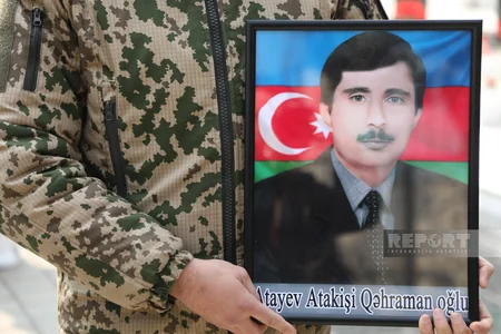Birinci Qarabağ müharibəsinin itkin-şəhidi Atakişi Atayev dəfn olunub -VİDEO