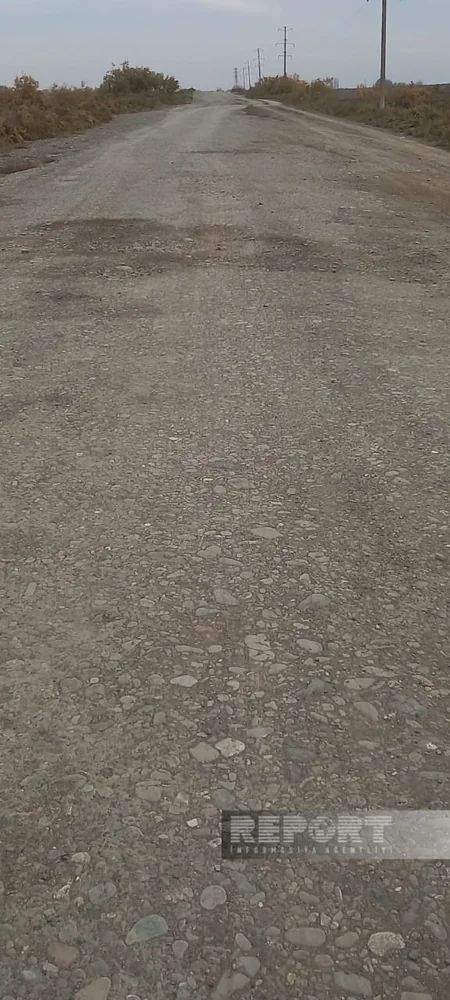 Kürdəmirdə Çərtəyəz kəndinin yolları bərbad vəziyyətə düşüb