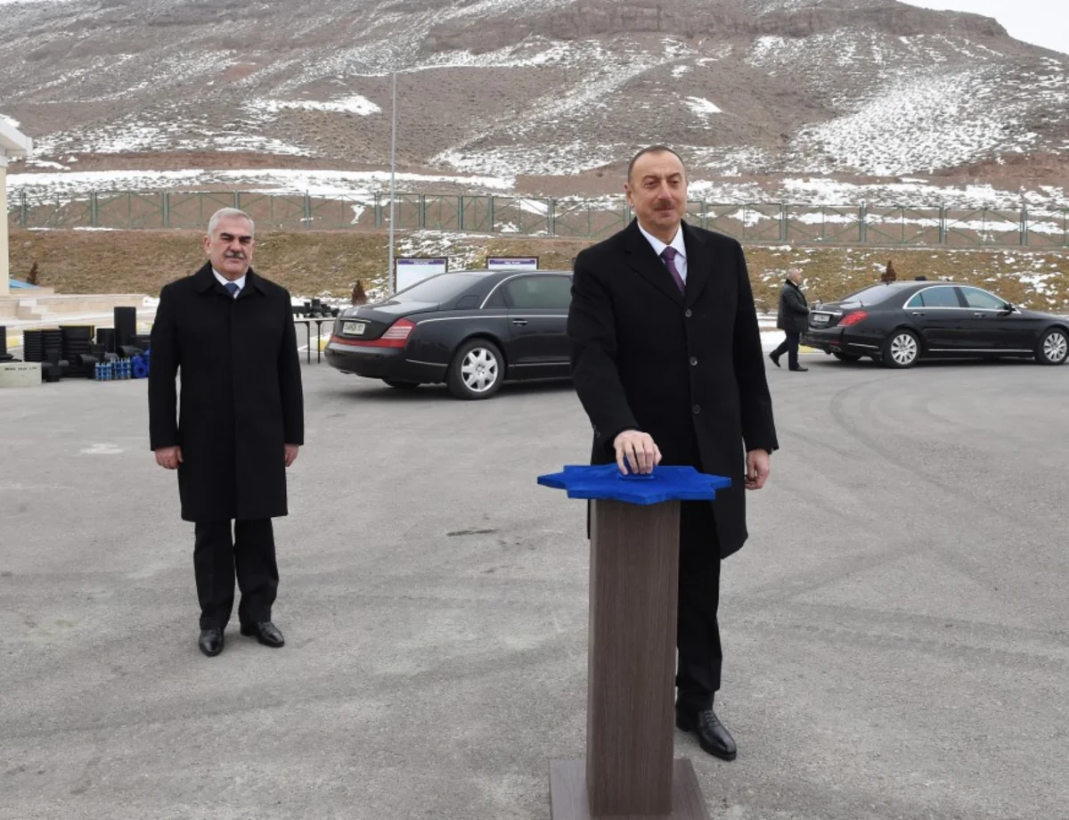 President Ilham Aliyev inaugurates drinking water supply and sewage systems in Julfa and surrounding villages