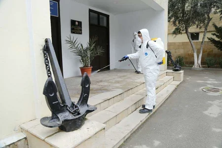Azərbaycan Dövlət Dəniz Akademiyasında dezinfeksiya işləri aparılıb