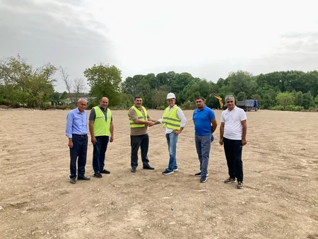 Tovuz şəhər stadionunda ot örtüyünün dəyişdirilməsi prosesinə start verilib