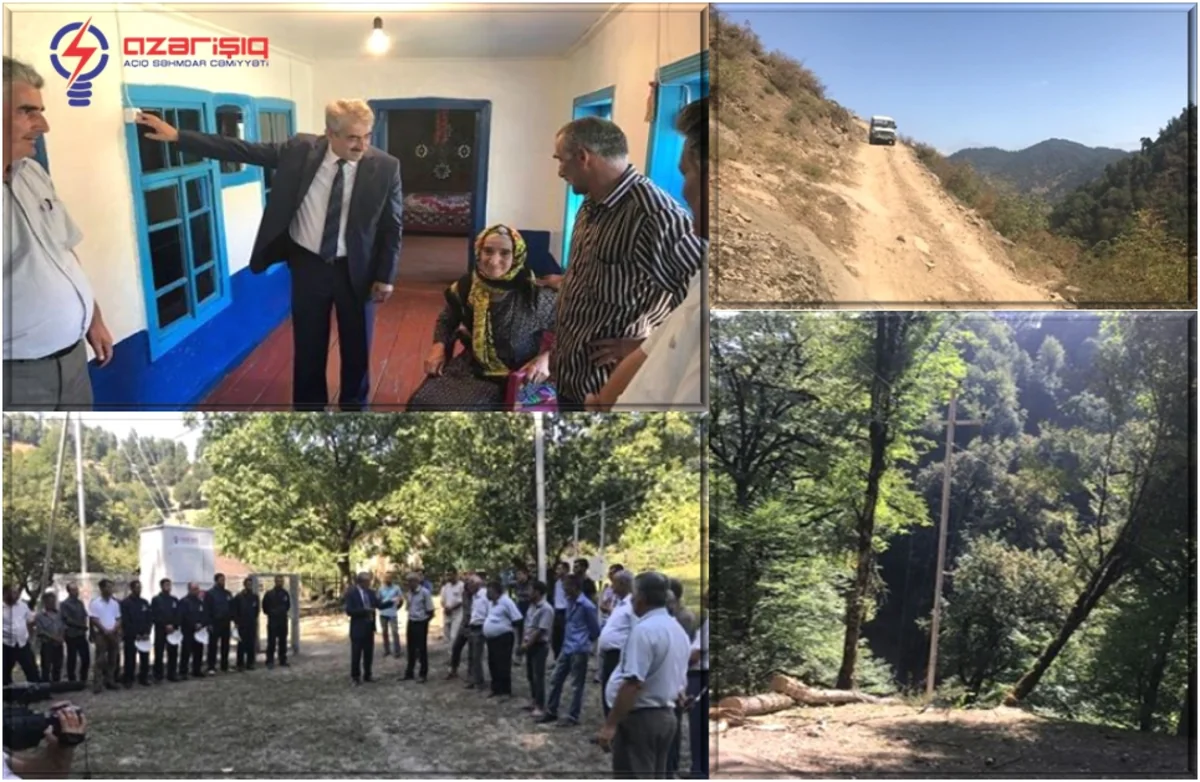 Astaranın ucqar kəndinə ilk dəfə işıq verilib