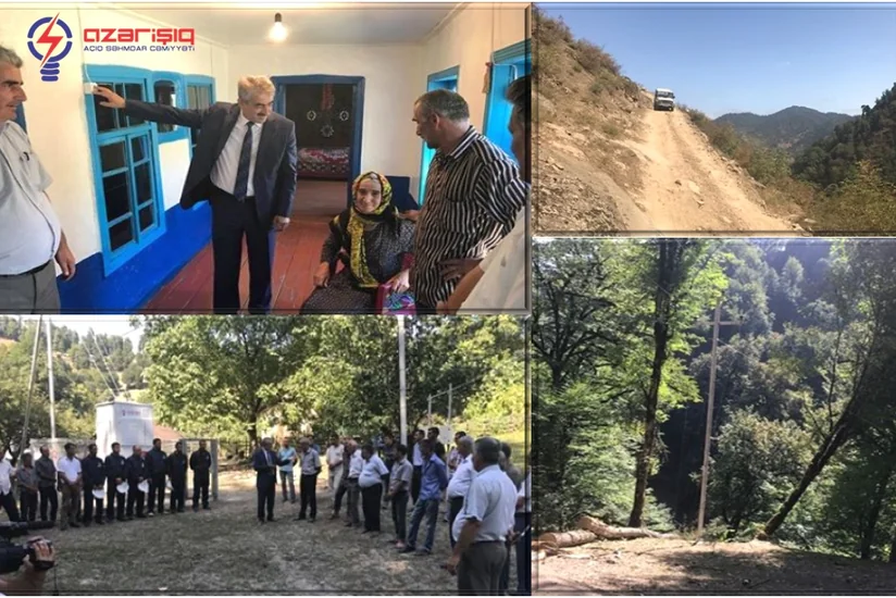 Astaranın ucqar kəndinə ilk dəfə işıq verilib