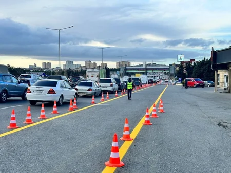 Bakı-Sumqayıt yolunda avtobus zolağı çəkilir