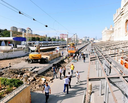Bakı Sərnişin Stansiyasında əsaslı təmir işləri ilin sonunadək yekunlaşacaq - FOTO
