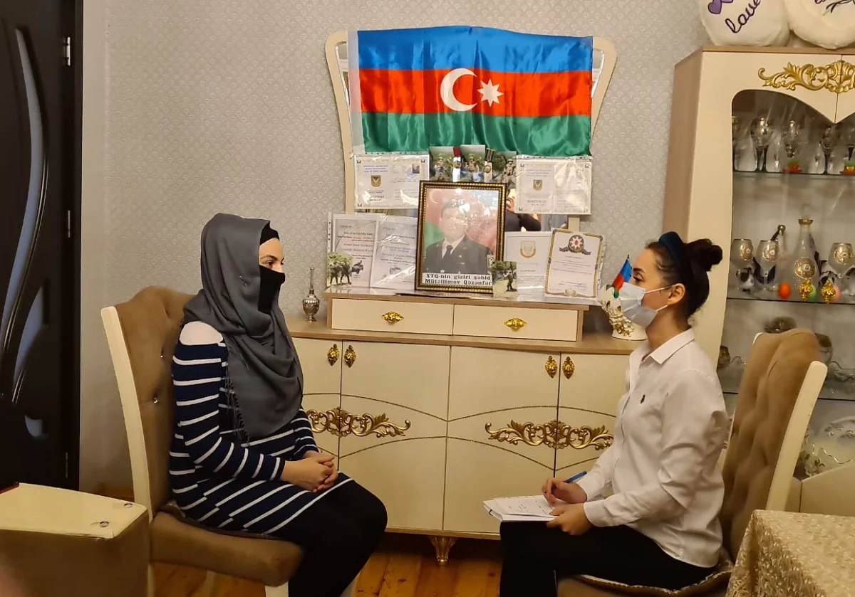 Şəhid ailələrinə və müharibədə yaralanan hərbçilərə psixoloji dəstək göstərilib