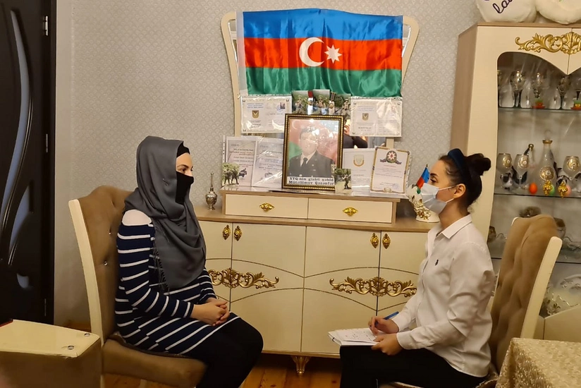 Şəhid ailələrinə və müharibədə yaralanan hərbçilərə psixoloji dəstək göstərilib
