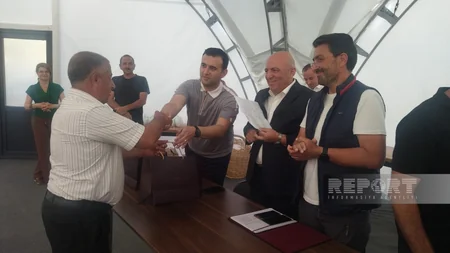 Bu gün Laçına köçürülən ailələrə evlərin açarları təqdim olunub