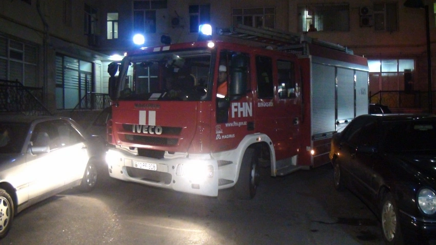 FHN yaşayış massivində şərti yanğın təlimi keçirib