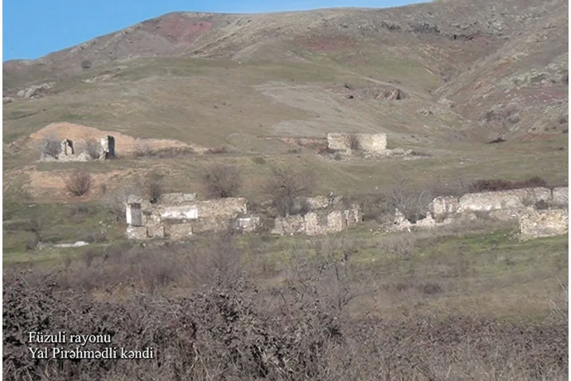 Footage of Yal Pirahmadli village of Fuzuli