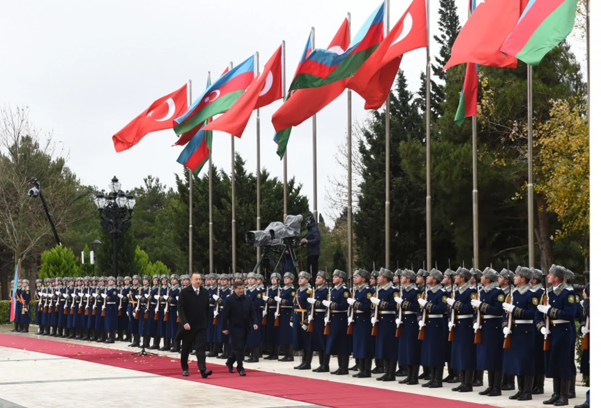 ​Official welcoming ceremony of Ahmet Davutoglu held