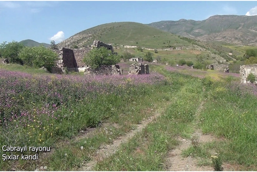 Video footage from liberated Shikhlar village of Jabrayil district