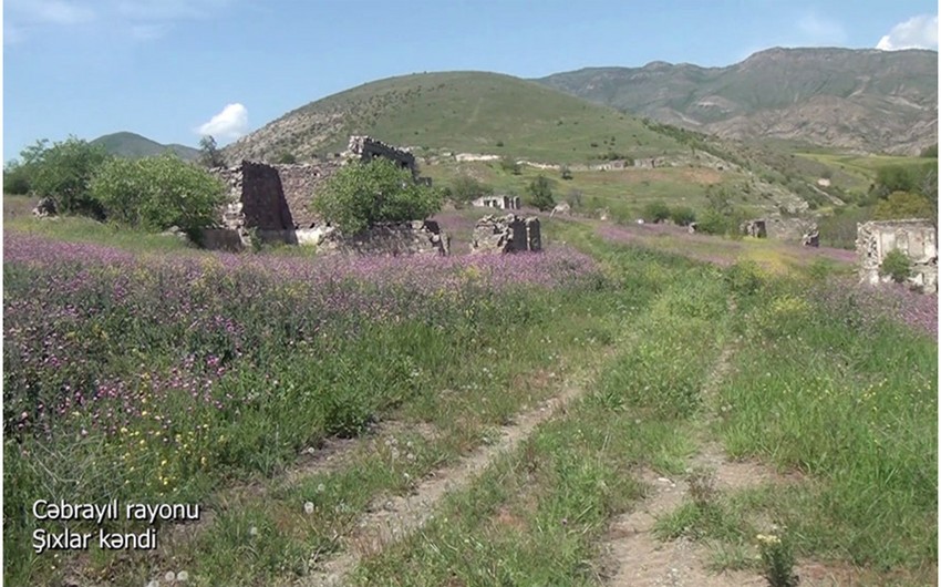 Video footage from liberated Shikhlar village of Jabrayil district
