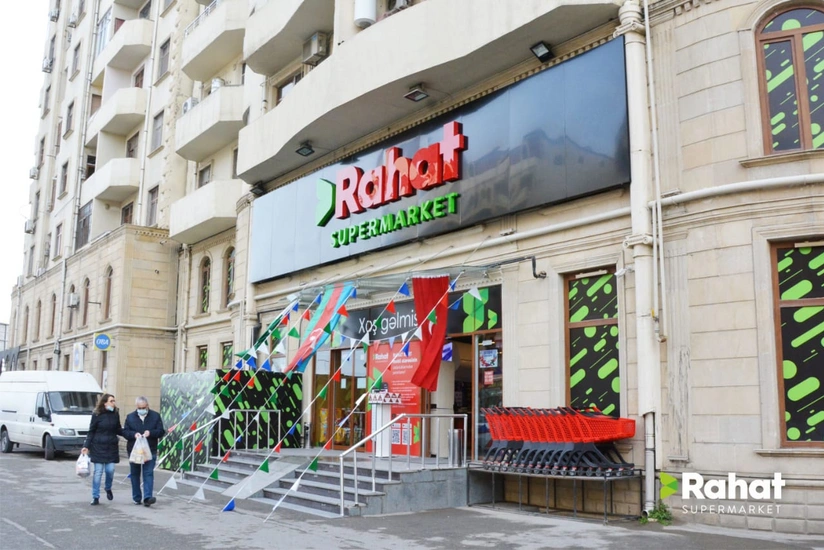 “RAHAT” supermarketlər şəbəkəsinin daha 2 filialı fəaliyyətə başladı