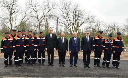 Saatli-Sarijalar-Gara Nuru-Shirinbayli-Fatalikand-Azadkand highway inaugurated
