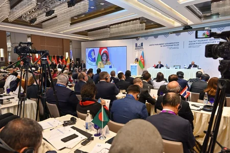 Bakıda Asiya Parlament Assambleyasının 14-cü plenar sessiyasının ilk gününə yekun vurulub - YENİLƏNİB