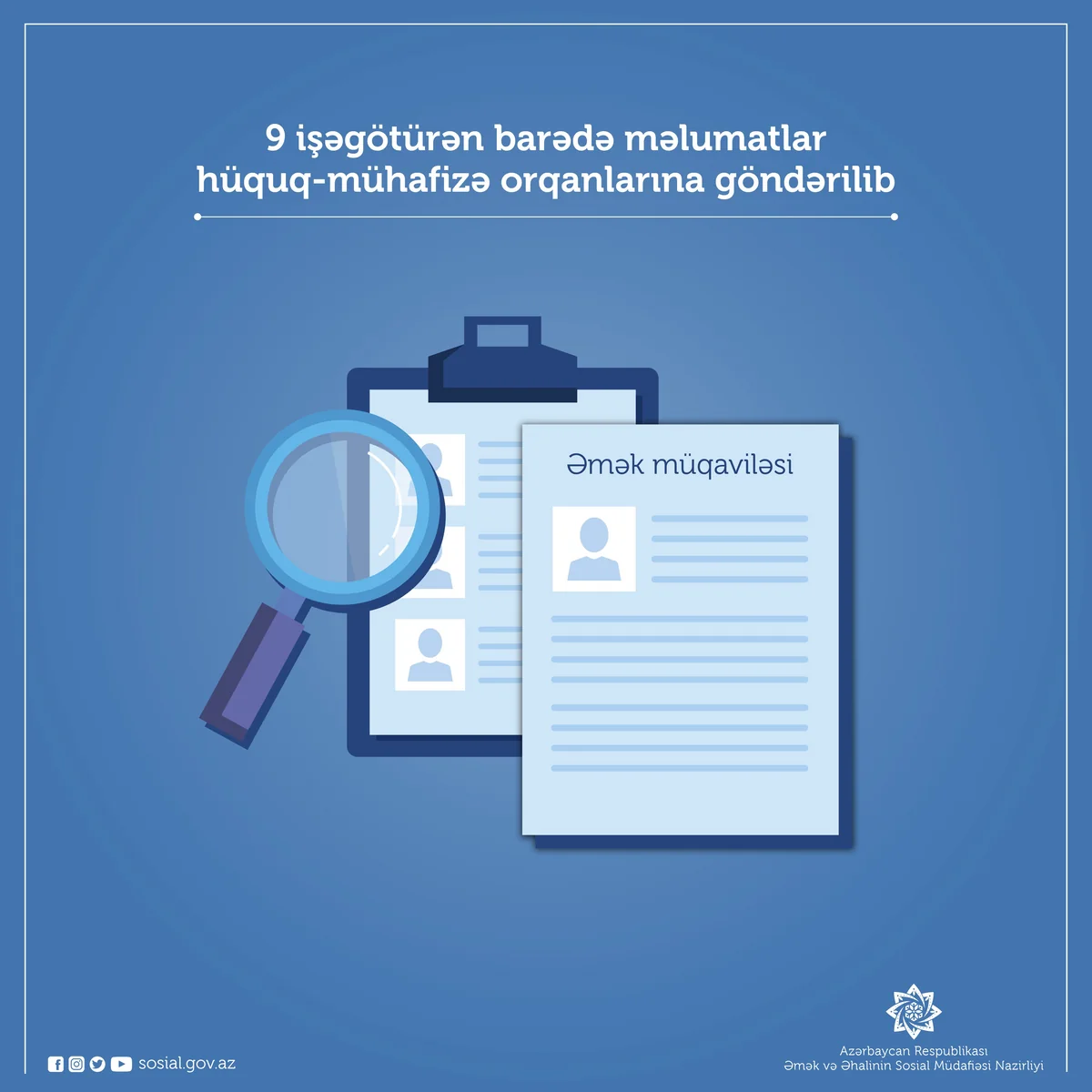 9 işəgötürən barədə hüquq-mühafizə orqanlarına müraciət edilib