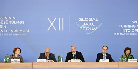 Prezident İlham Əliyev XII Qlobal Bakı Forumunun açılış mərasimində çıxış edib - YENİLƏNİB-3