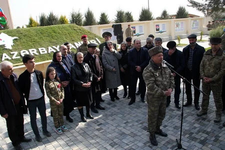 Yeni Xocavənd qəsəbəsində şəhidlərin xatirəsi yad edildi