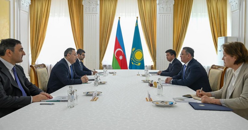 Xələf Xələfov və Murat Nurtleu Azərbaycanla Qazaxıstan arasında strateji tərəfdaşlığı müzakirə ediblər