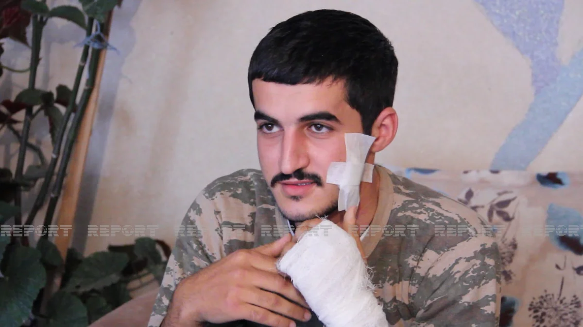 Ağdaş müharibədə bir neçə dəfə yaralanmış qazisini qəhrəman kimi qarşıladı