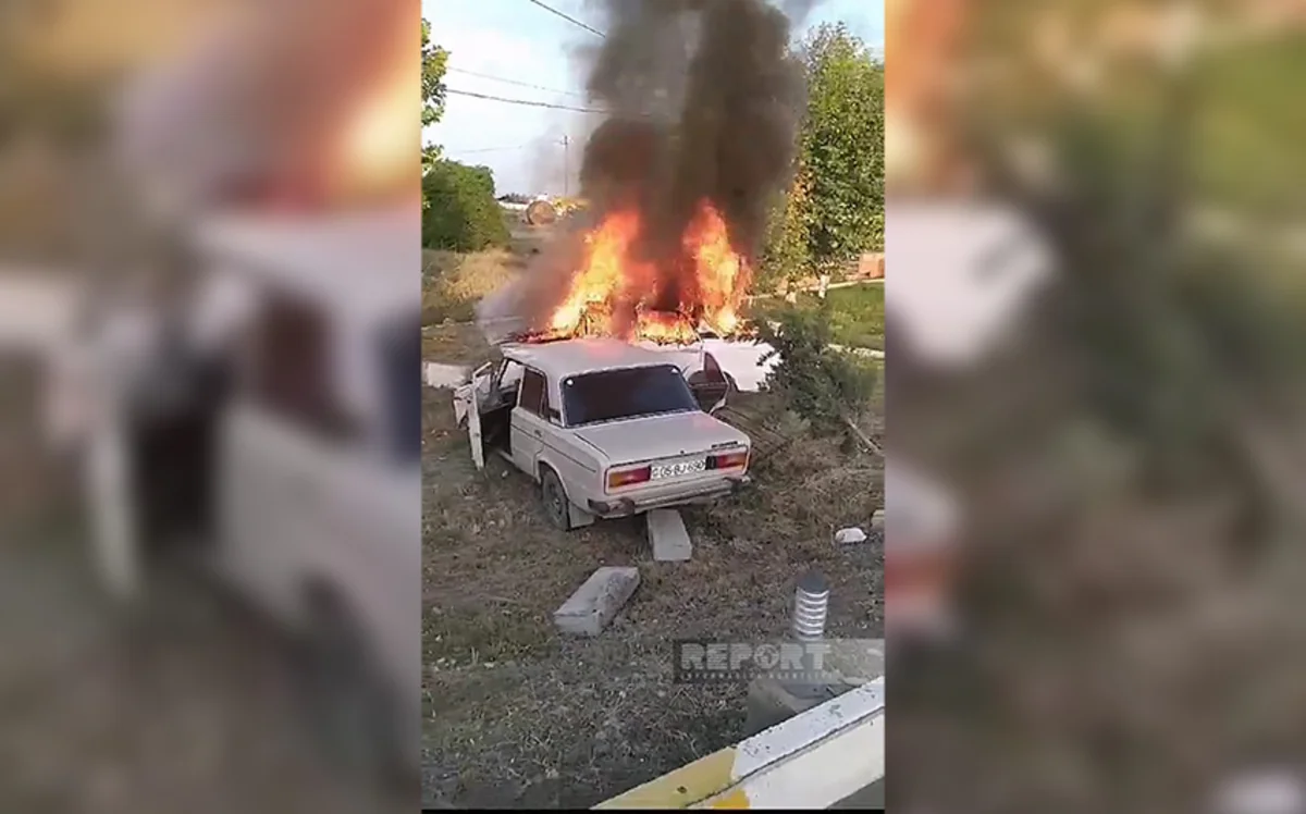 В Агстафе столкнулись два автомобиля, есть пострадавшие