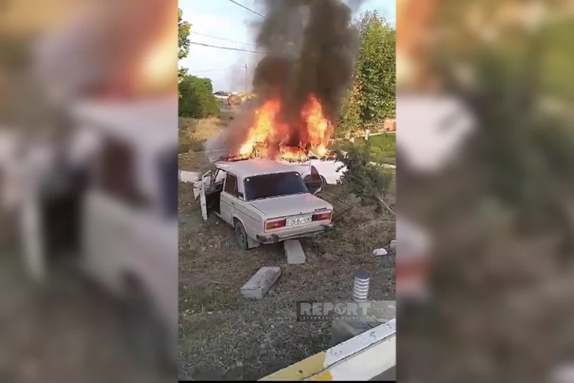 В Агстафе столкнулись два автомобиля, есть пострадавшие