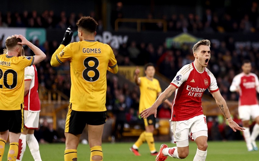 İngiltərə Premyer Liqası: “Arsenal” “Vulverhempton”u yenərək liderliyə yüksəlib