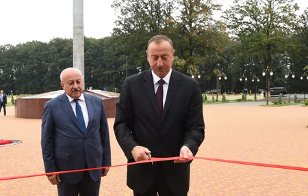 Prezident İlham Əliyev Masallıya səfərə gedib