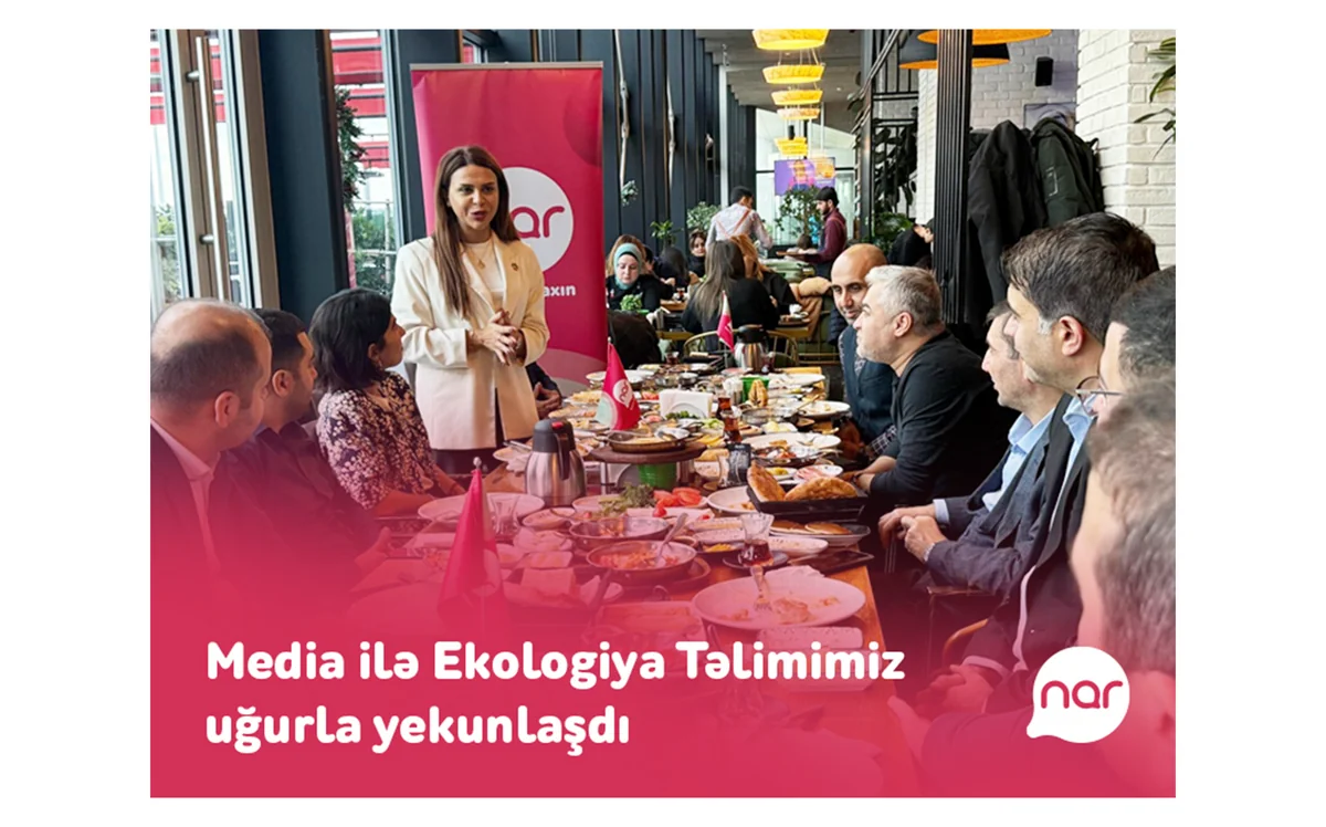 “Nar”ın dəstəyi ilə keçirilən ekologiya təlimi beynəlxalq ekspertlə görüşlə yekunlaşıb