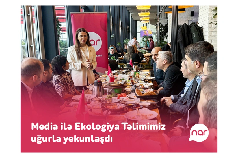 “Nar”ın dəstəyi ilə keçirilən ekologiya təlimi beynəlxalq ekspertlə görüşlə yekunlaşıb