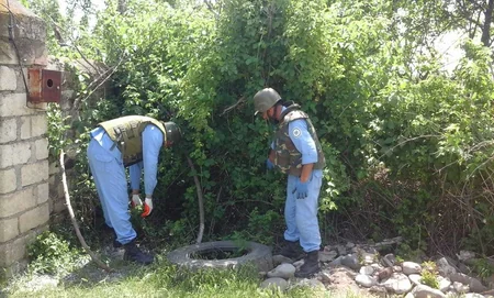 Tərtərdə raket mühərriki tapılıb