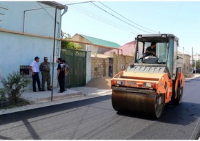 Hökməlidə şəhid Zülfüqar Qubatov küçəsinin təmiri yekunlaşmaq üzrədir