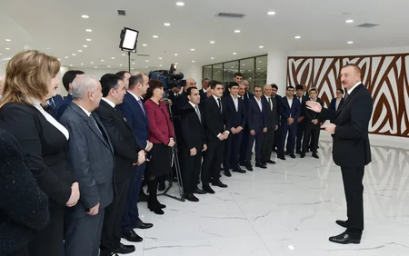 Prezident Abşeron Olimpiya İdman Kompleksinin açılışında iştirak edib