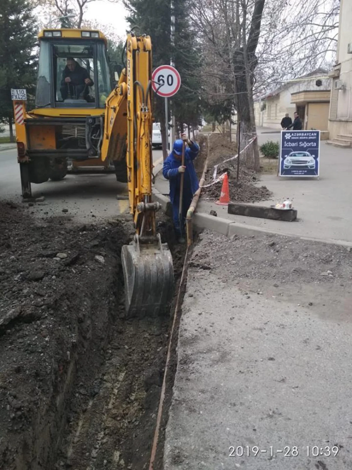 Mingəçevirdə qaz kəmərinin əvəzlənməsi işlərinə başlanılıb