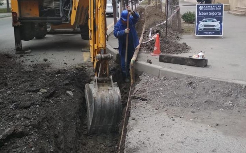 Mingəçevirdə qaz kəmərinin əvəzlənməsi işlərinə başlanılıb