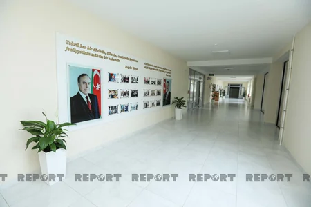 Kürdəxanıda tikilən yeni məktəbdən - REPORTAJ