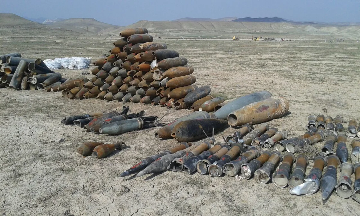 Xızıda 235 ədəd partlamamış hərbi sursat aşkar edilib