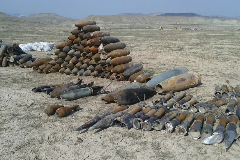 Xızıda 235 ədəd partlamamış hərbi sursat aşkar edilib