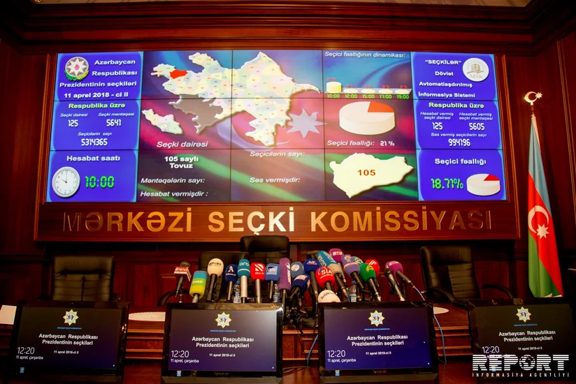 Seçkilər İnformasiya Mərkəzindən - FOTOREPORTAJ
