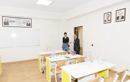 Şamaxıda Məlikçobanlı kənd tam orta məktəbinin açılışı olub - YENİLƏNİB