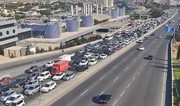 Bakının bir sıra yollarında tıxac yaranıb