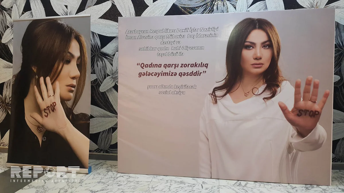 Bakıda “Qadına qarşı zorakılıq gələcəyimizə qəsddir” şüarı altında sosial aksiya keçirilib