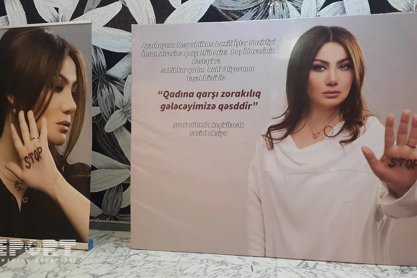 Bakıda “Qadına qarşı zorakılıq gələcəyimizə qəsddir” şüarı altında sosial aksiya keçirilib