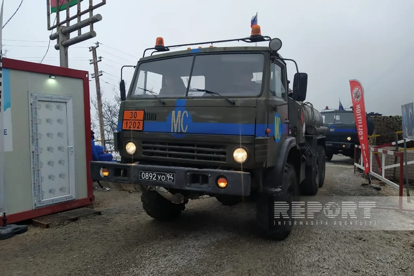 36 vehicles of peacekeepers travel freely along Khankandi-Lachin road