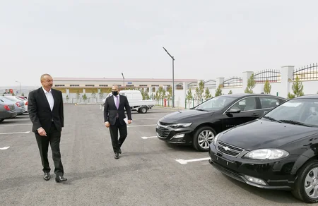 Prezident Hacıqabul Sənaye Məhəlləsinin açılışında iştirak edib - YENİLƏNİB