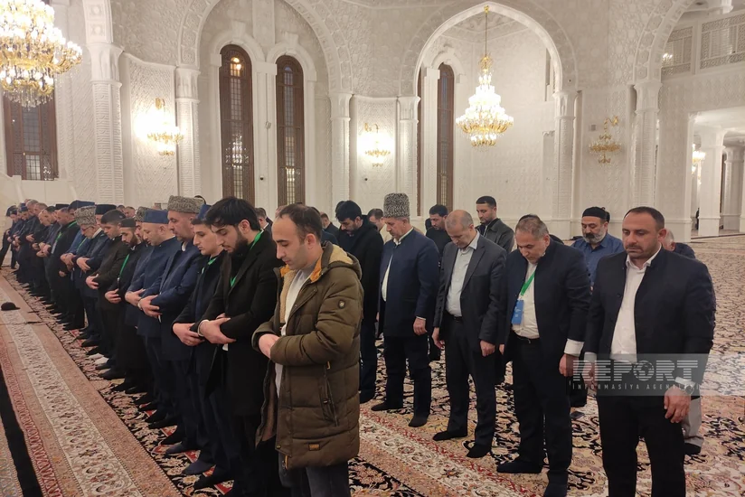 Azərbaycan Din Xadimləri Forumunun iştirakçıları vəhdət namazı qılıblar