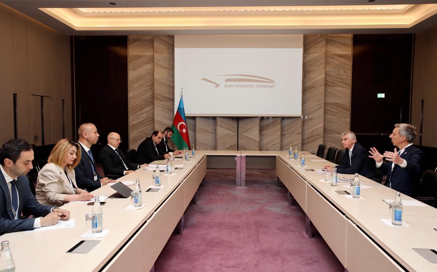 Parviz Shahbazov mulls implementation of Absheron project with Total's senior vice president for Europe