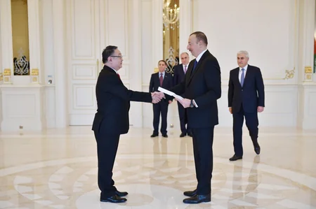 President Ilham Aliyev receives credentials of newly appointed Algerian and Mongolian Ambassadors